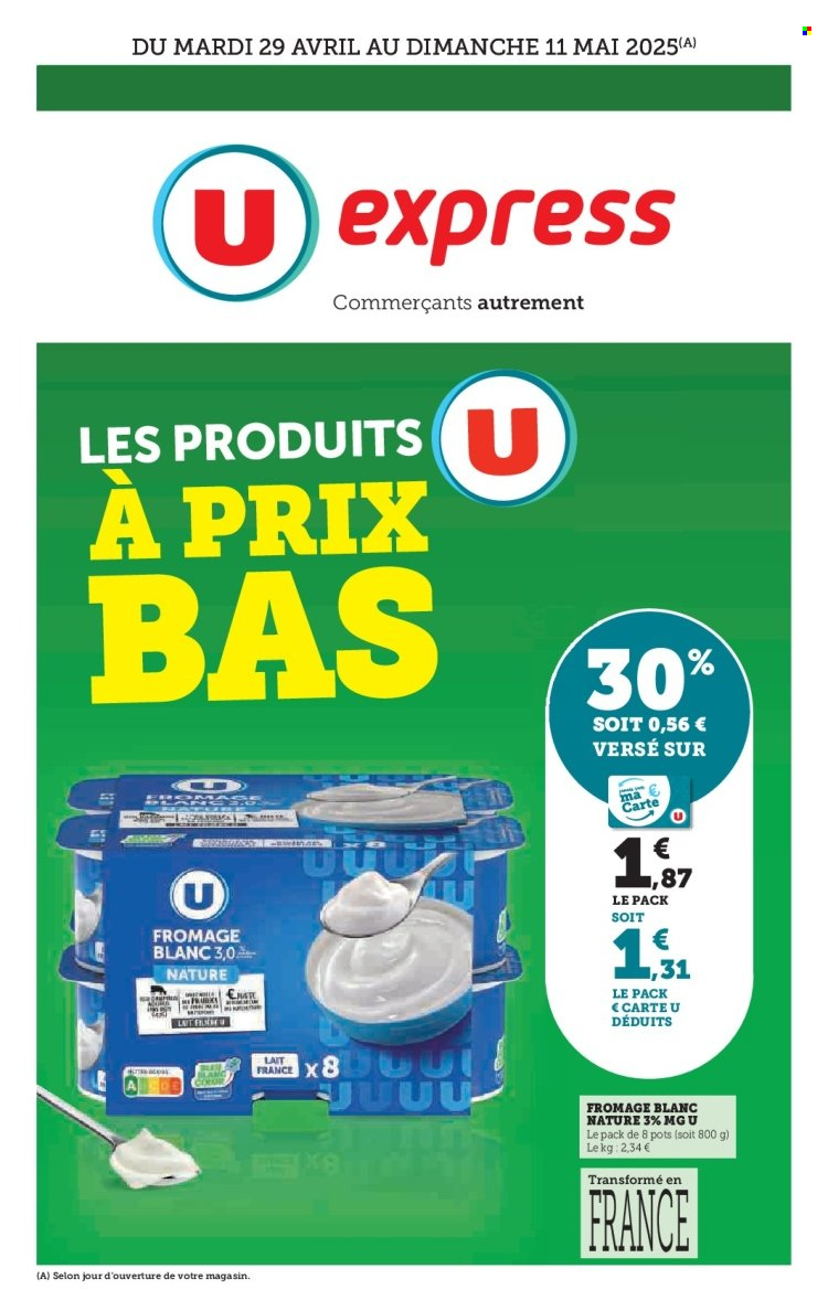 Catalogue U express - 29/04/2025 - 11/05/2025. Page 1
