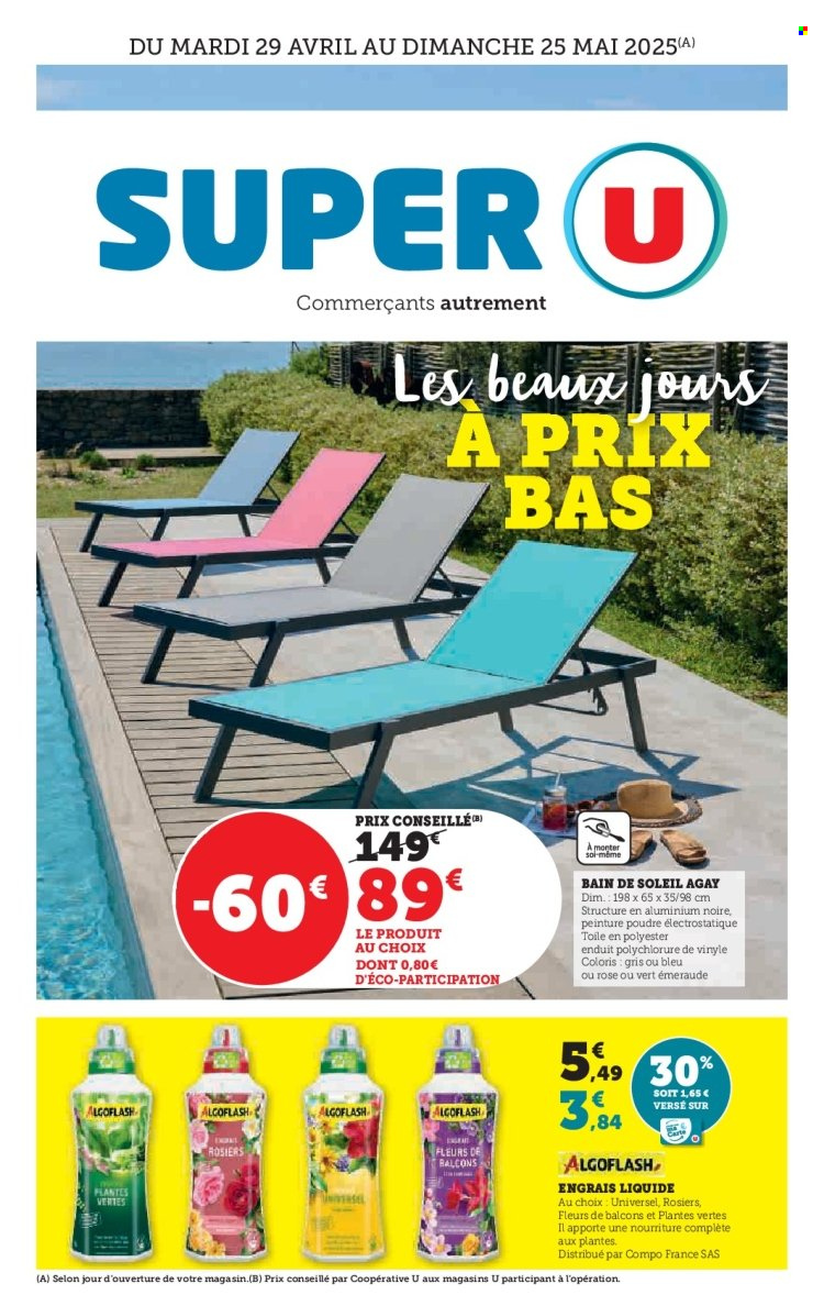 Catalogue SUPER U - 29/04/2025 - 25/05/2025. Page 1