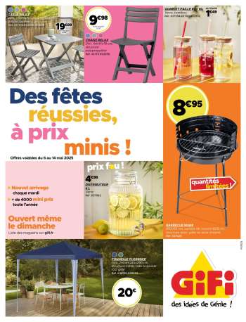 Catalogue GiFi - 06/05/2025 - 14/05/2025.