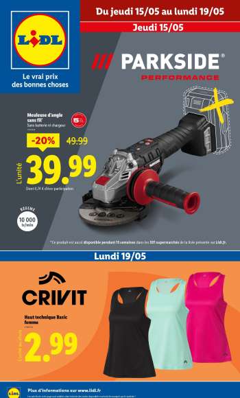 Catalogue Lidl - 15/05/2025 - 19/05/2025.