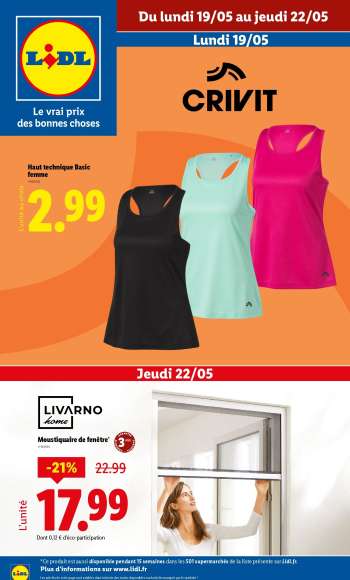 Catalogue Lidl - 19/05/2025 - 22/05/2025.
