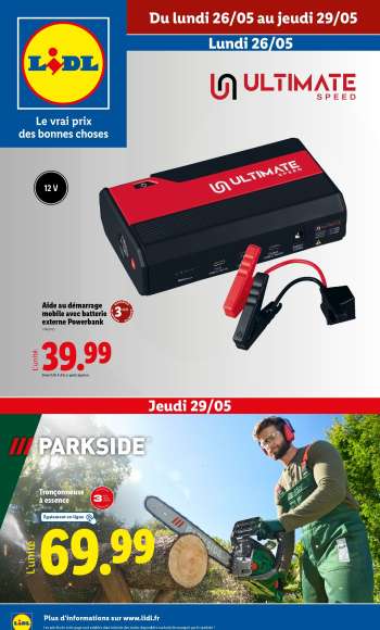 Catalogue Lidl - 26/05/2025 - 29/05/2025.