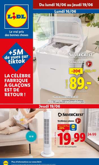 Catalogue Lidl - 16/06/2025 - 19/06/2025.