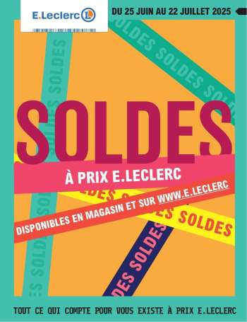 Catalogue E.Leclerc - 25/06/2025 - 22/07/2025.