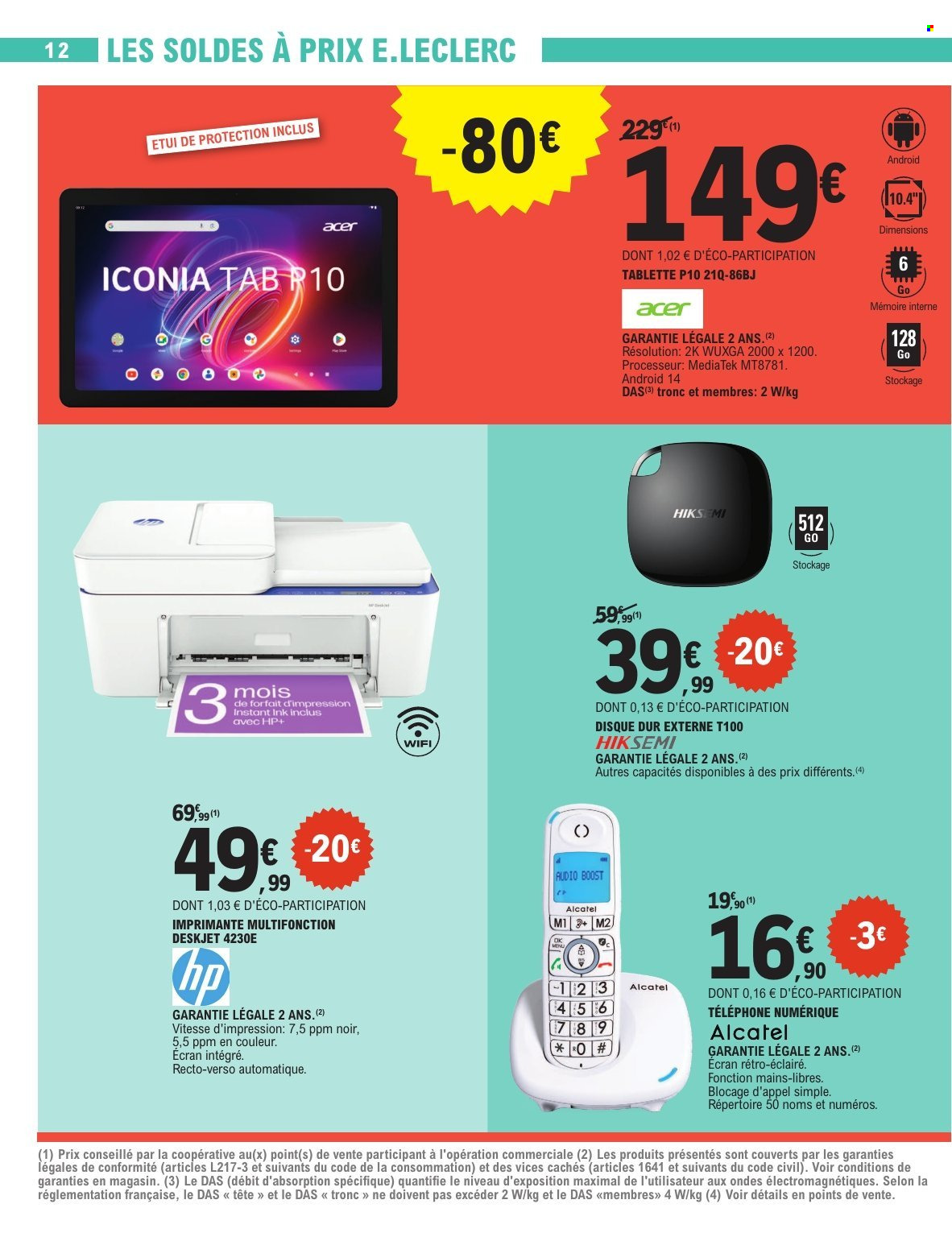Catalogue E.Leclerc - 25/06/2025 - 22/07/2025. Page 12