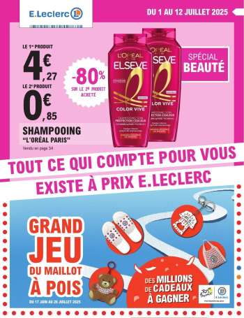 Catalogue E.Leclerc - 01/07/2025 - 12/07/2025.