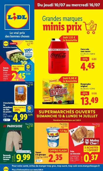 Catalogue Lidl - 10/07/2025 - 16/07/2025.