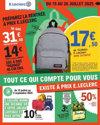 Catalogue E.Leclerc - 15/07/2025 - 26/07/2025.