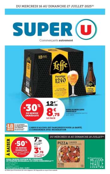 Catalogue SUPER U - 16/07/2025 - 27/07/2025.