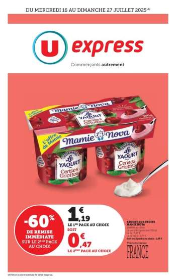 Catalogue U express - 16/07/2025 - 27/07/2025.