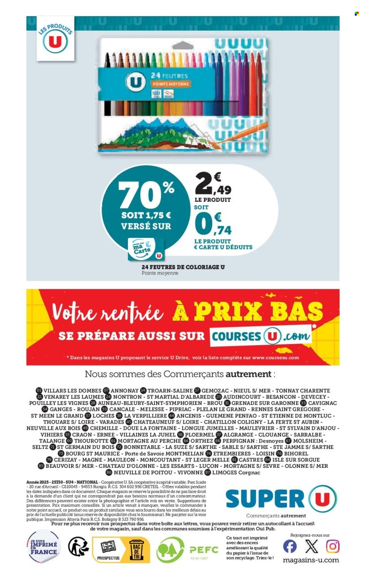 Catalogue SUPER U - 16/07/2025 - 03/08/2025. Page 24