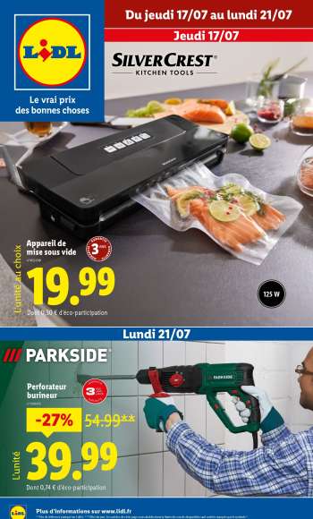 Catalogue Lidl - 17/07/2025 - 21/07/2025.