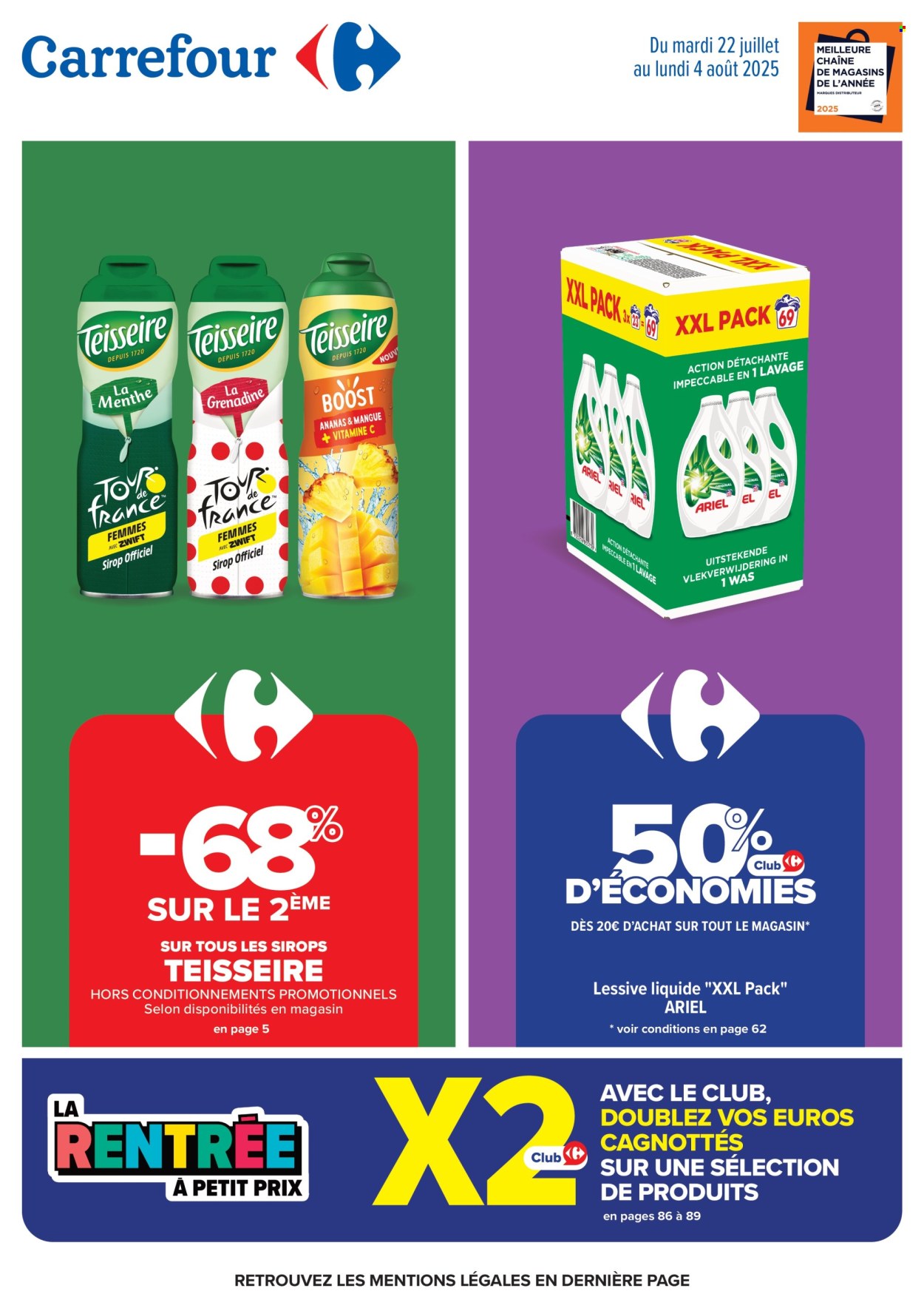 Catalogue Carrefour Hypermarchés - 22/07/2025 - 04/08/2025. Page 1