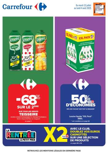 Catalogue Carrefour Hypermarchés - 22/07/2025 - 04/08/2025.