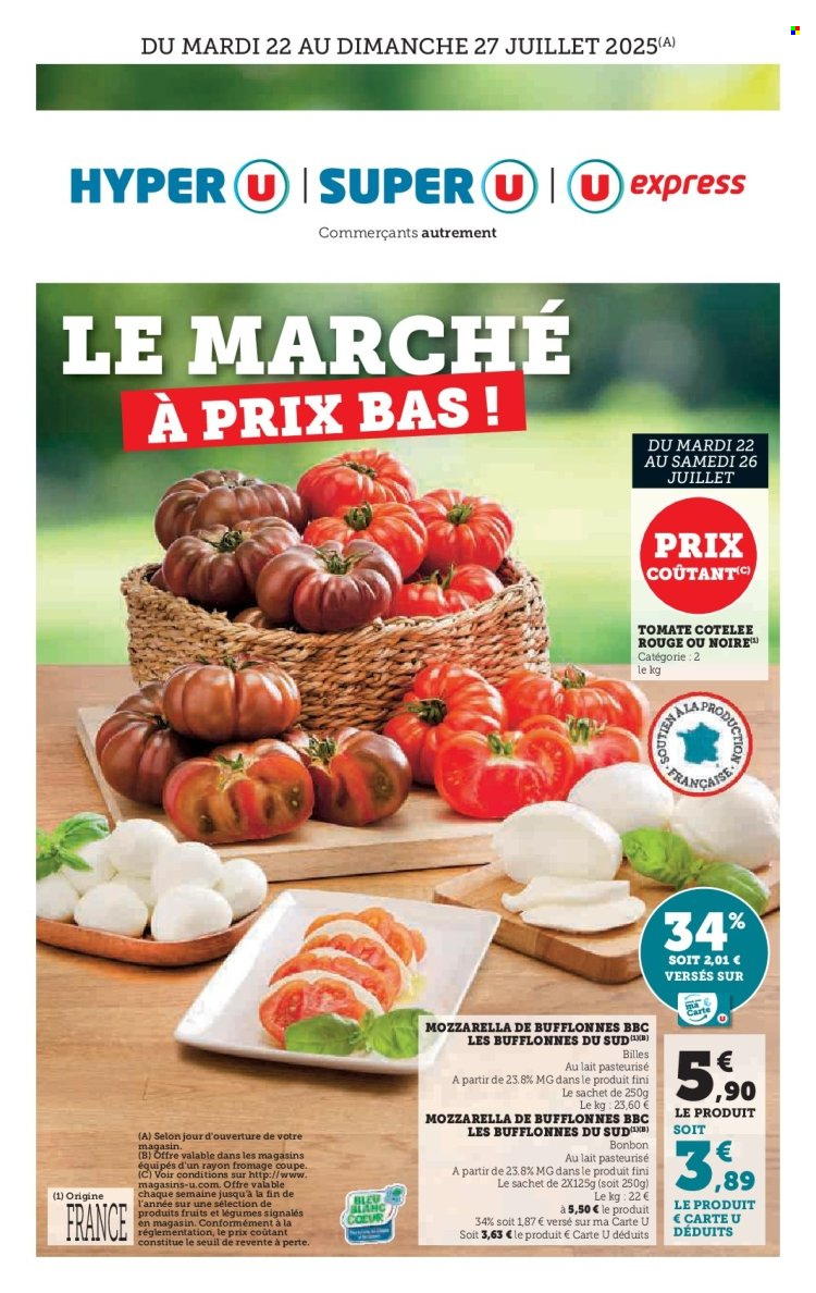 Catalogue Magasins U - 22/07/2025 - 27/07/2025. Page 1