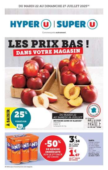 Catalogue Magasins U - 22/07/2025 - 27/07/2025.