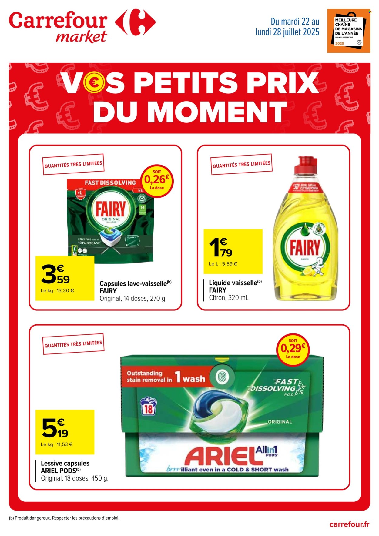 Catalogue Carrefour Market - 22/07/2025 - 28/07/2025. Page 1