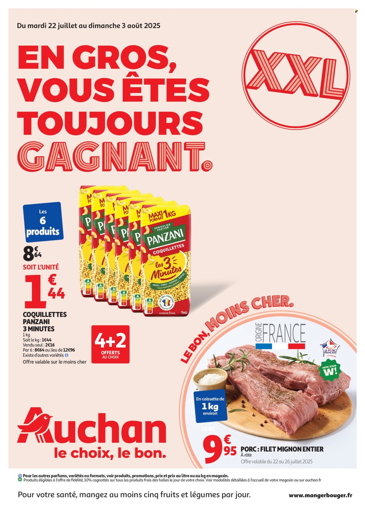 Catalogue Auchan - 22/07/2025 - 03/08/2025. Page 1