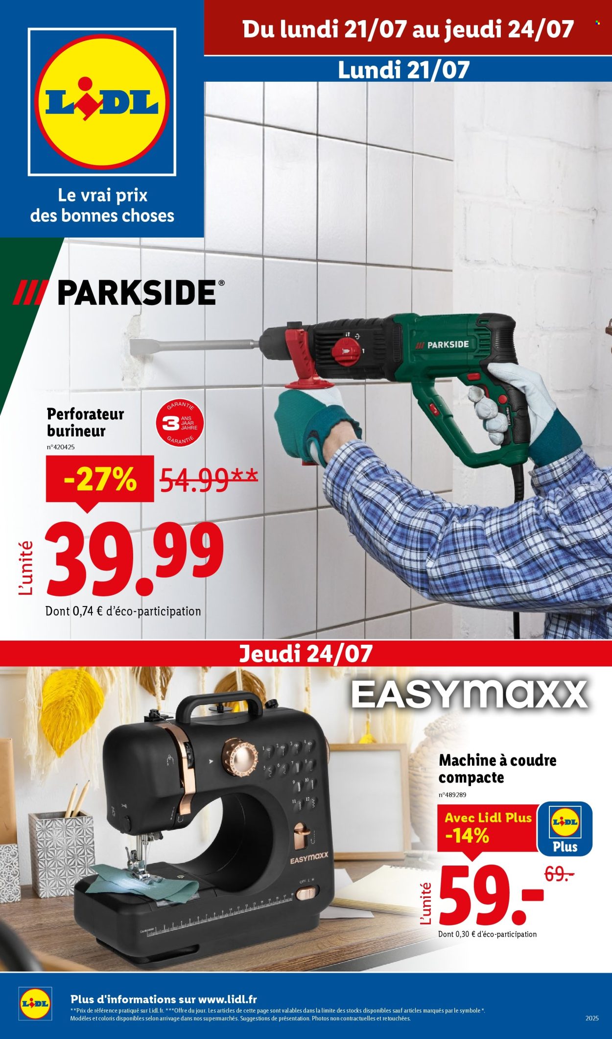 Catalogue Lidl - 21/07/2025 - 24/07/2025. Page 1