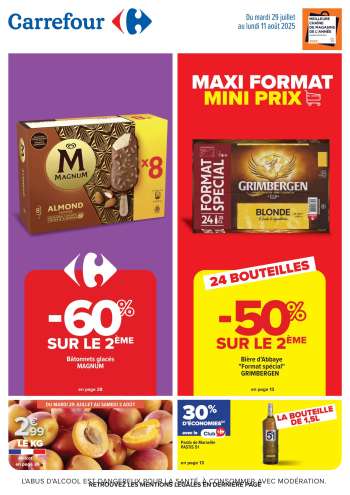 Catalogue Carrefour Hypermarchés - 29/07/2025 - 11/08/2025.