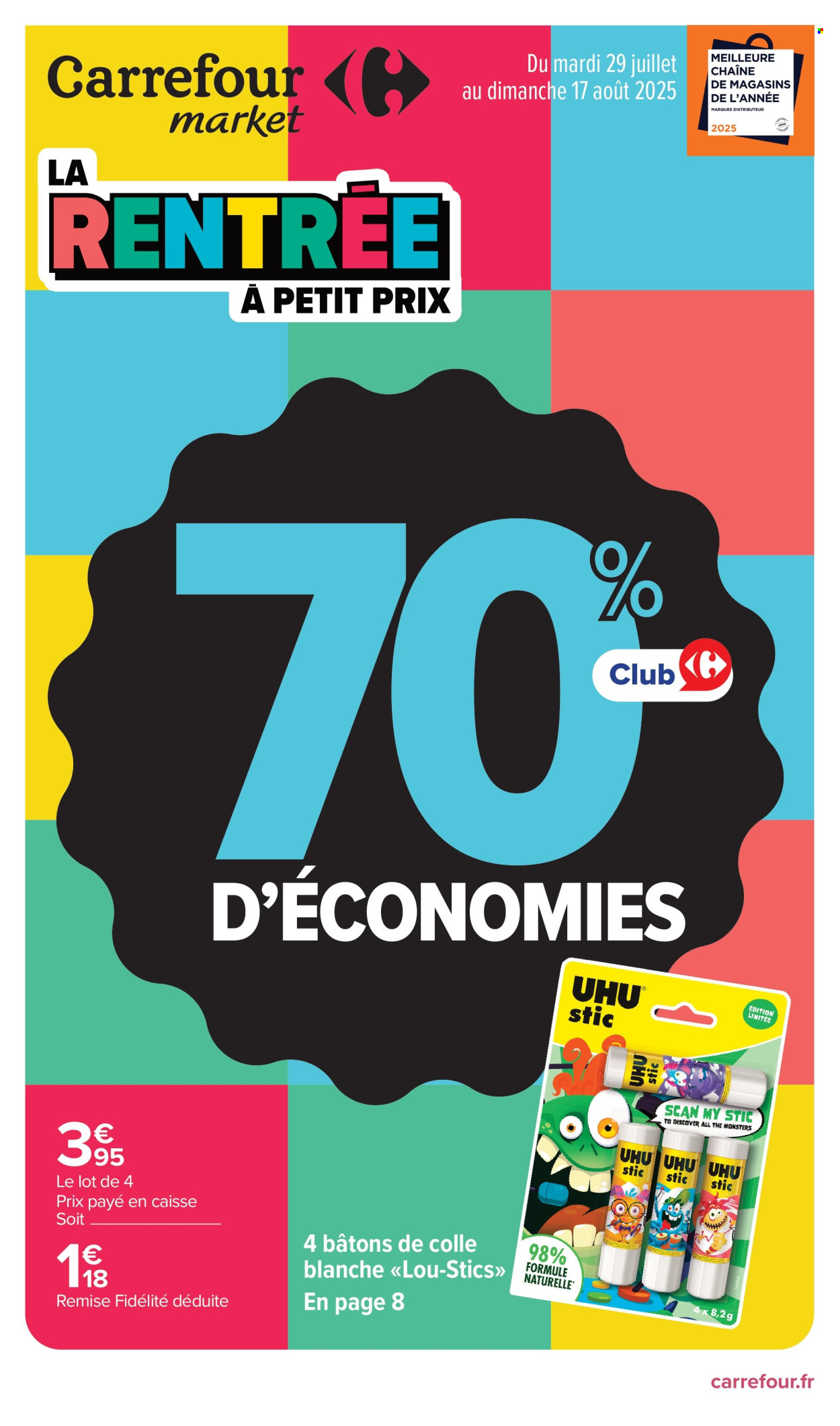 Catalogue Carrefour Market - 29/07/2025 - 17/08/2025. Page 1