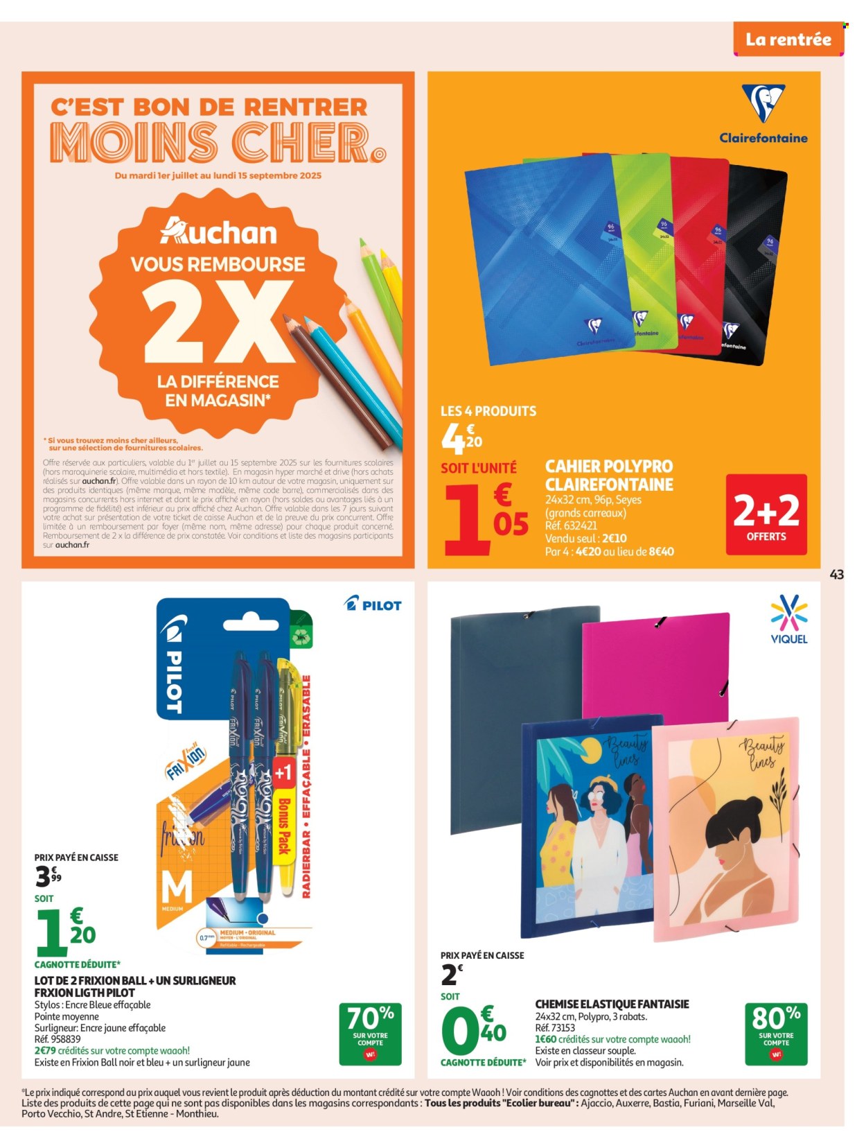 Catalogue Auchan - 29/07/2025 - 10/08/2025. Page 43