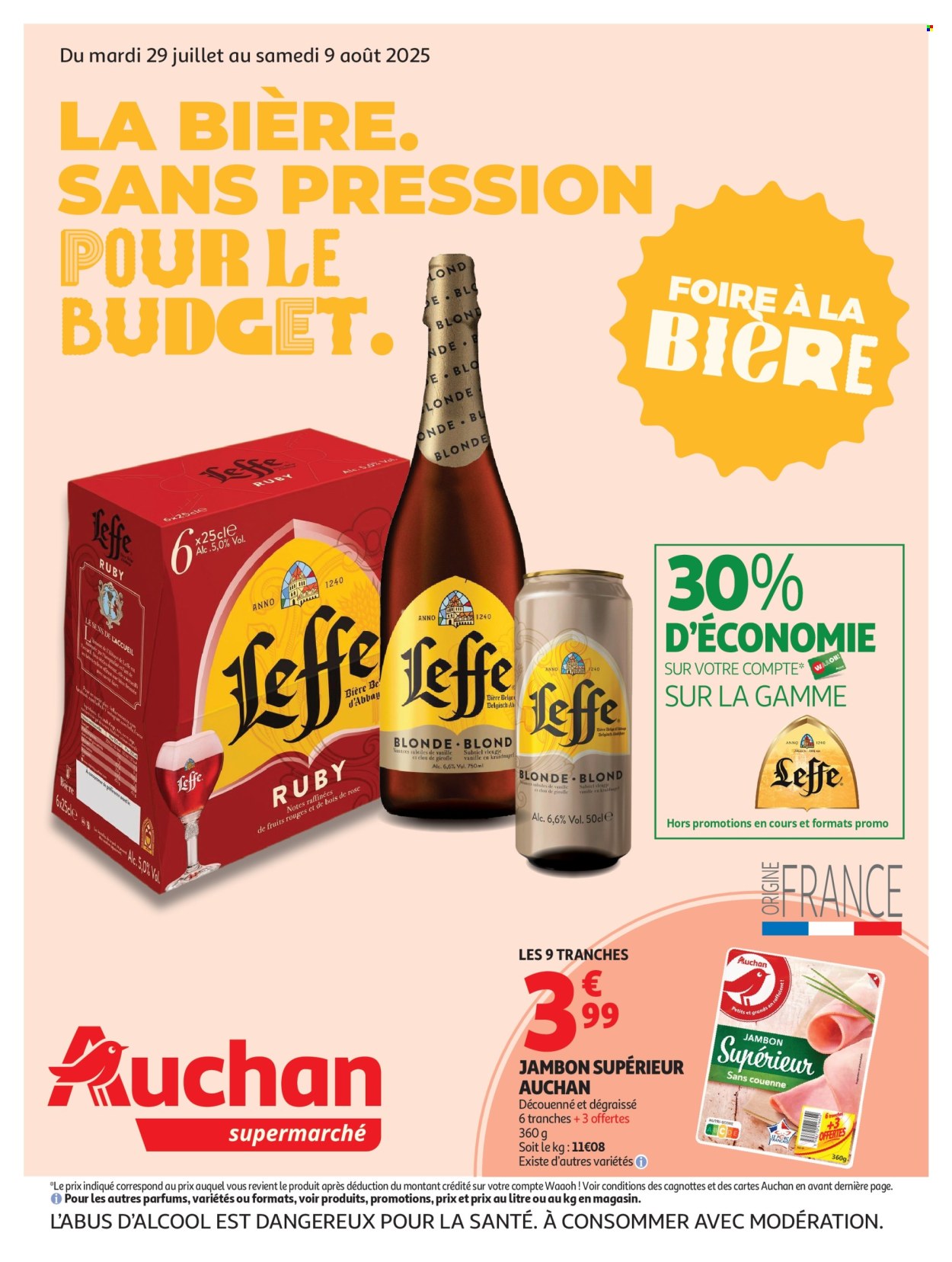 Catalogue Auchan - 29/07/2025 - 09/08/2025. Page 1