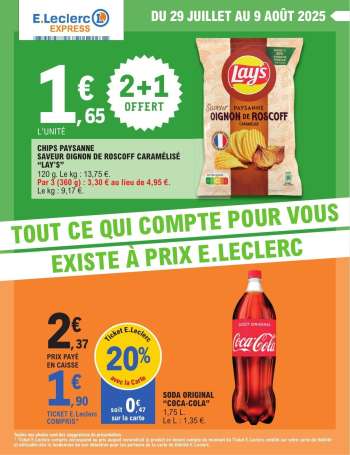 Catalogue E.Leclerc - 29/07/2025 - 09/08/2025.