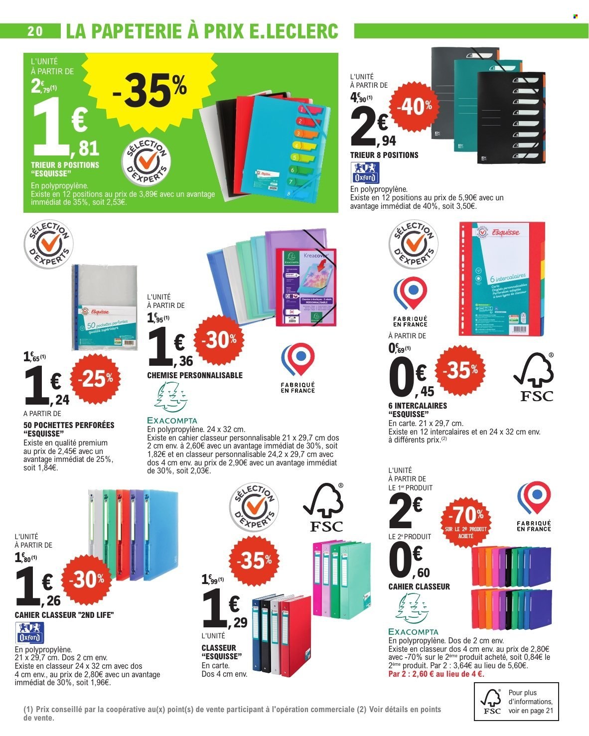 Catalogue E.Leclerc - 29/07/2025 - 06/09/2025. Page 20