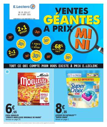 Catalogue E.Leclerc - 29/07/2025 - 09/08/2025.
