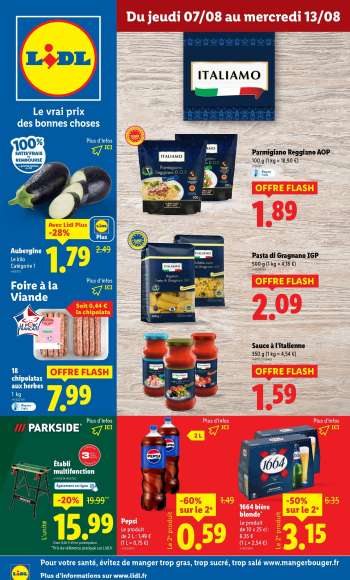 Catalogue Lidl - 07/08/2025 - 13/08/2025.