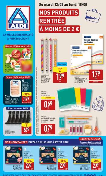 Catalogue ALDI - 12/08/2025 - 18/08/2025.