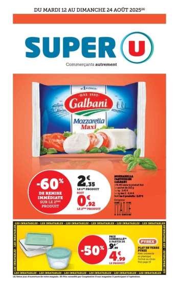 Catalogue SUPER U - 12/08/2025 - 24/08/2025.