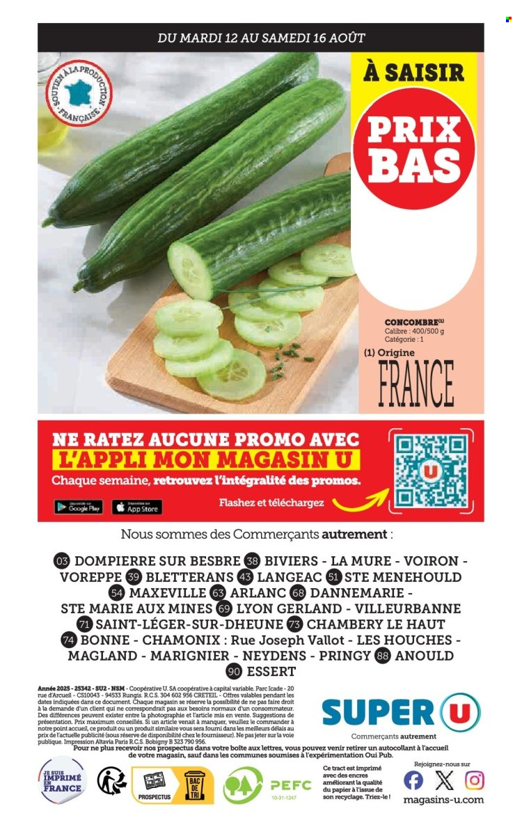 Catalogue SUPER U - 12/08/2025 - 24/08/2025. Page 20