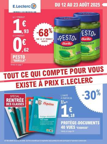 Catalogue E.Leclerc - 12/08/2025 - 23/08/2025.