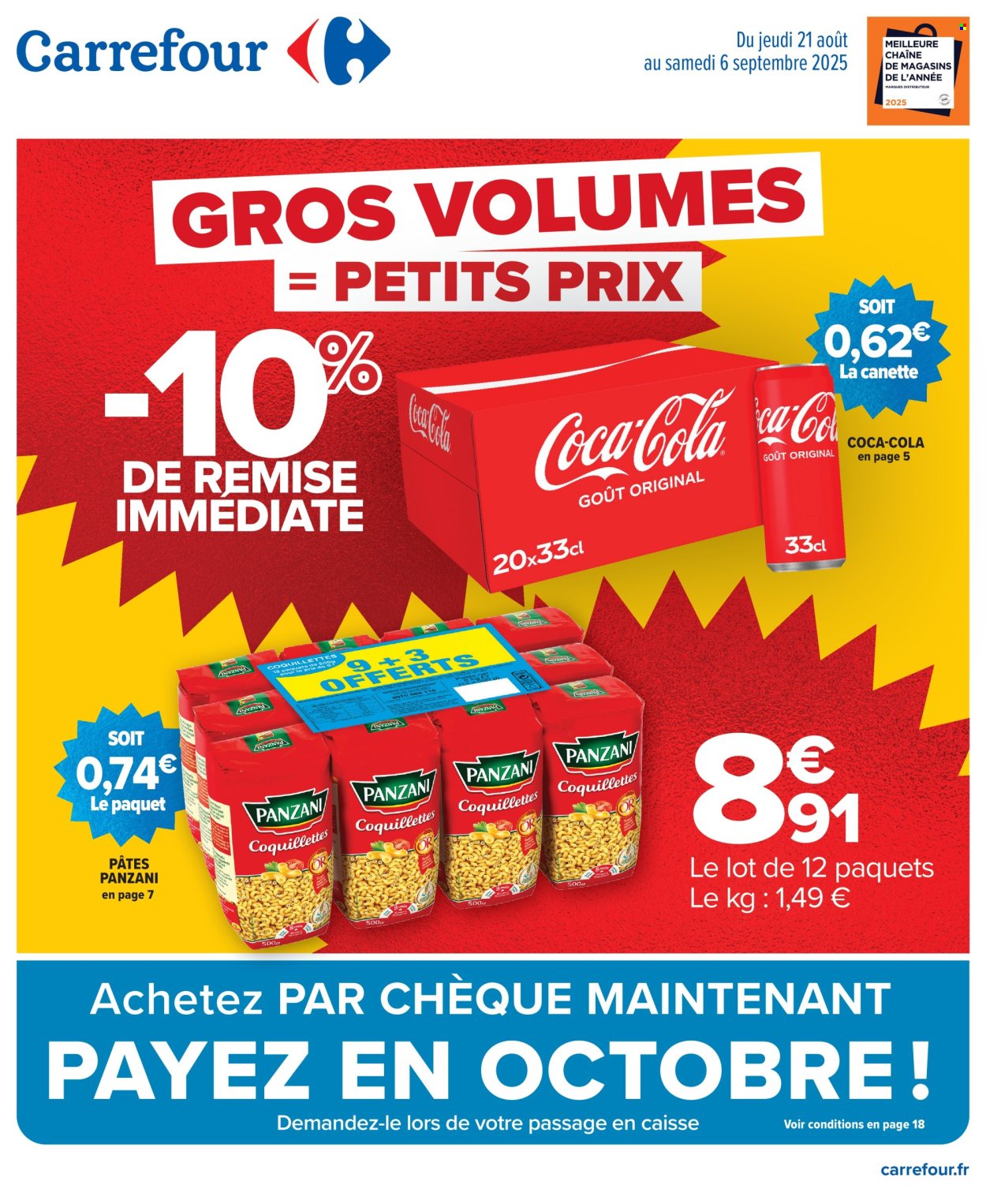 Catalogue Carrefour Hypermarchés - 21/08/2025 - 06/09/2025. Page 1