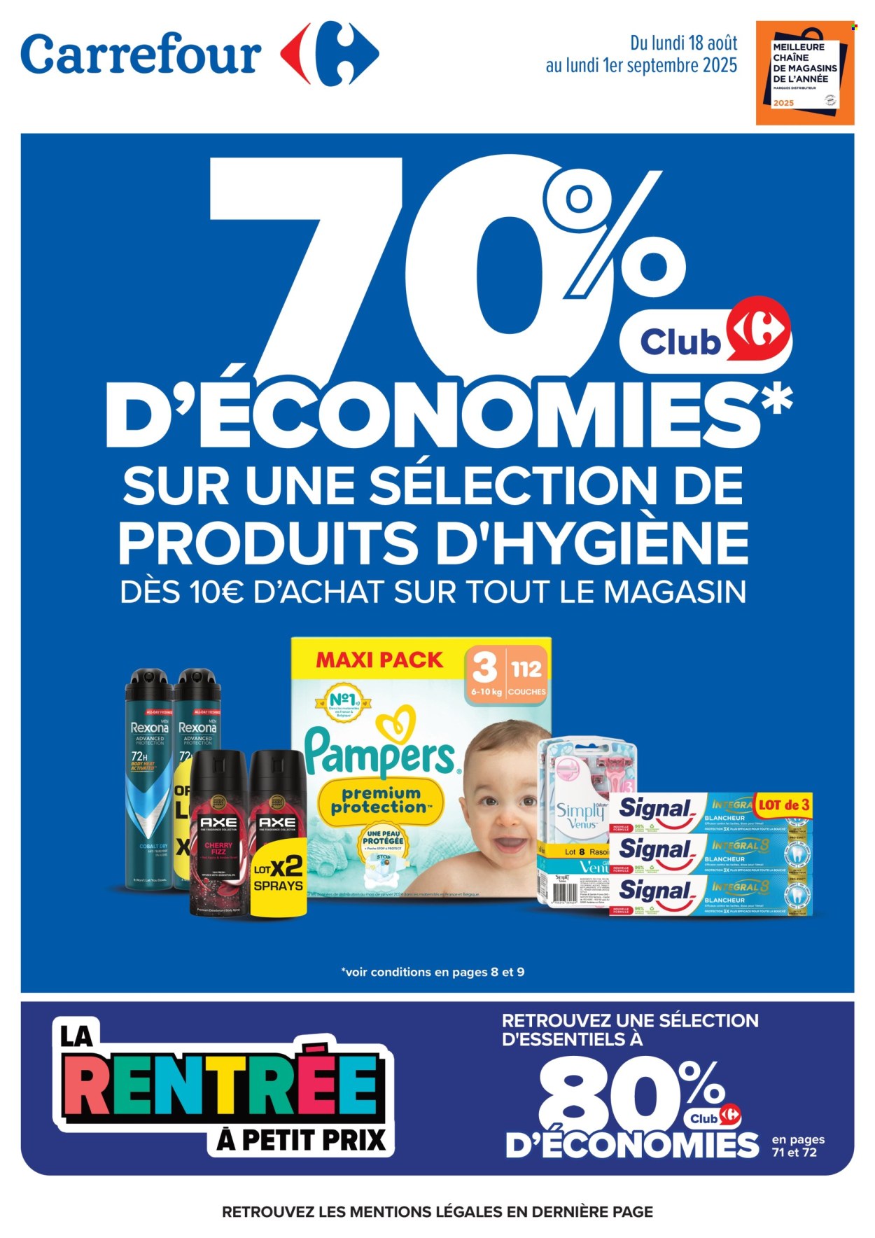 Catalogue Carrefour Hypermarchés - 18/08/2025 - 01/09/2025. Page 1