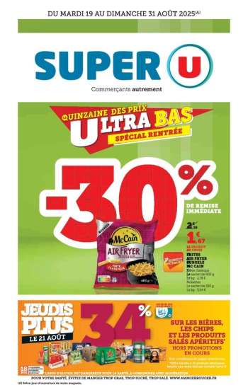 Catalogue SUPER U - 19/08/2025 - 31/08/2025.