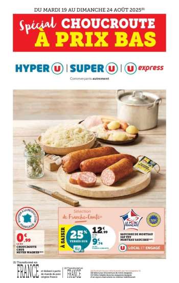 Catalogue Magasins U - 19/08/2025 - 24/08/2025.