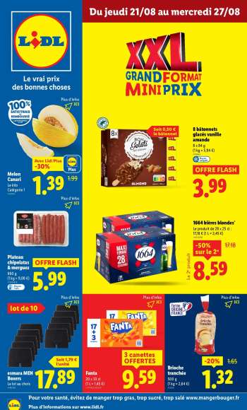 Catalogue Lidl - 21/08/2025 - 27/08/2025.