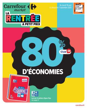 Catalogue Carrefour Market - 19/08/2025 - 07/09/2025.