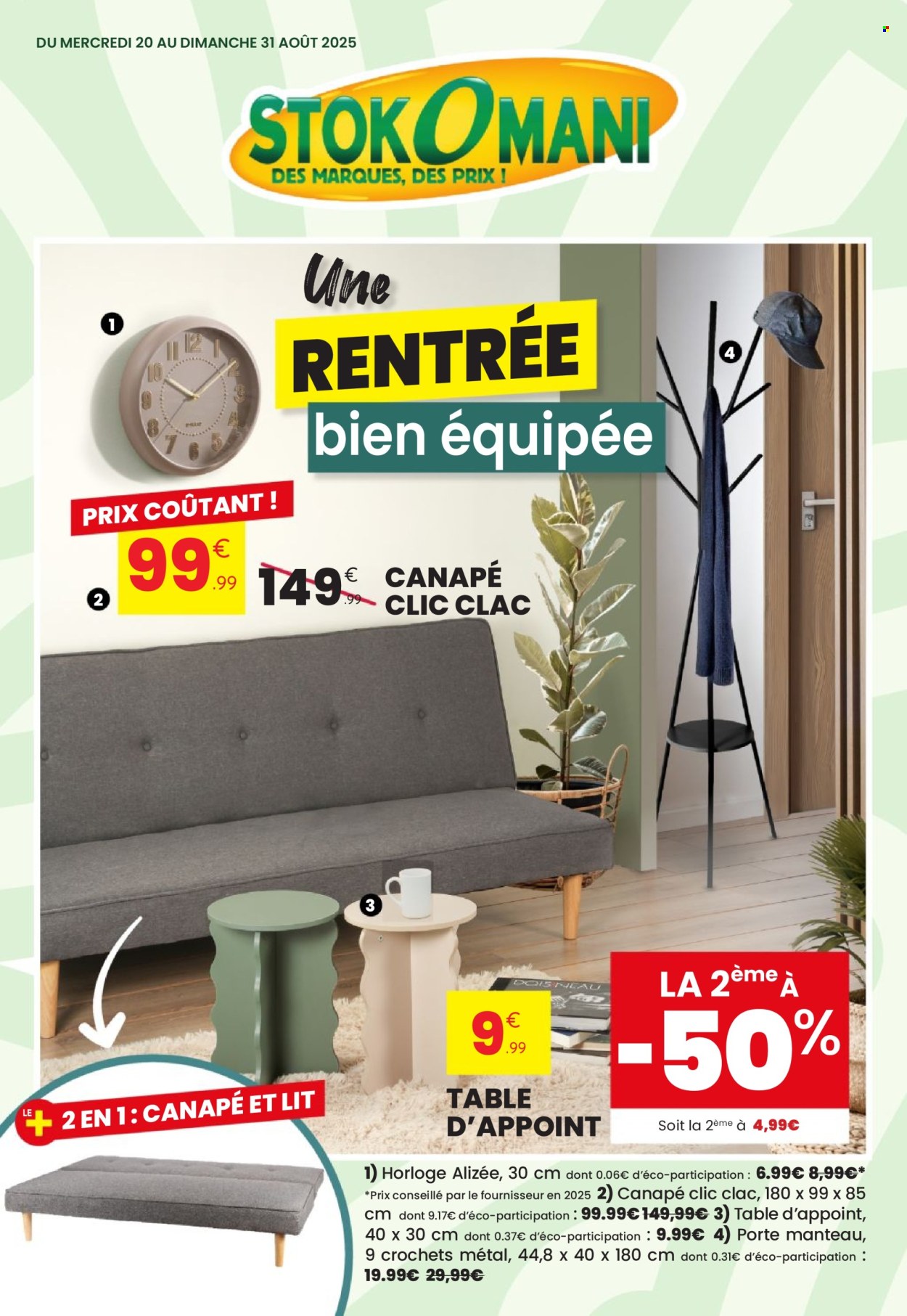 Catalogue Stokomani - 20/08/2025 - 31/08/2025. Page 1