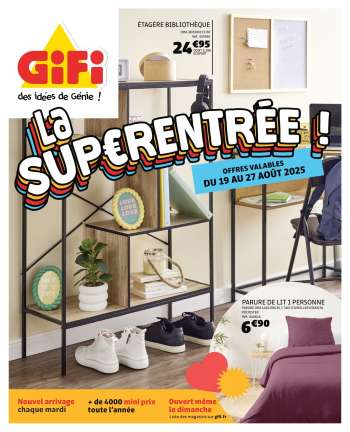 Catalogue GiFi - 19/08/2025 - 27/08/2025.