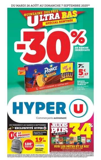 Catalogue HYPER U - 26/08/2025 - 07/09/2025.