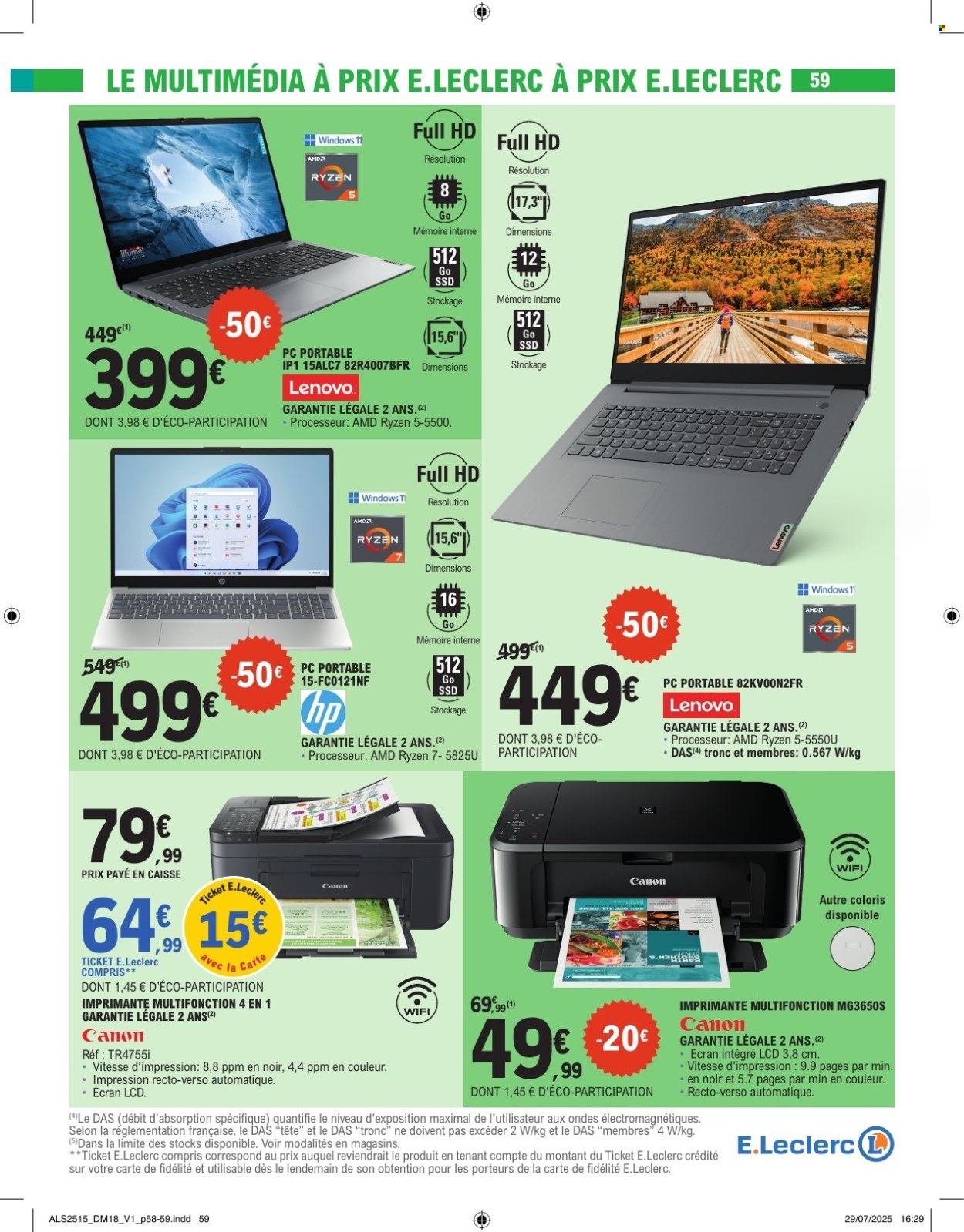 Catalogue E.Leclerc - 26/08/2025 - 06/09/2025. Page 59