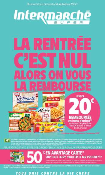 Catalogue Intermarché Super - 02/09/2025 - 14/09/2025.