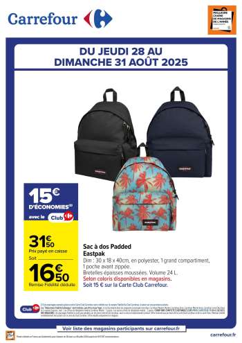 Catalogue Carrefour Hypermarchés - 28/08/2025 - 31/08/2025.
