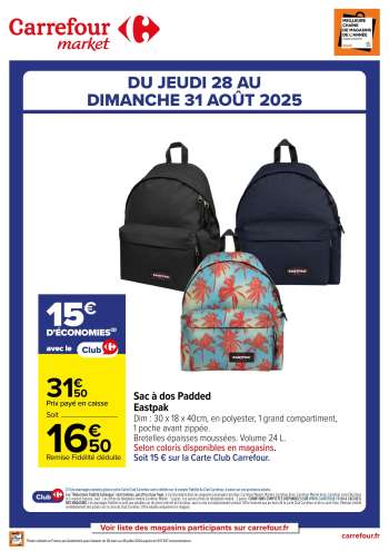 Catalogue Carrefour Market - 28/08/2025 - 31/08/2025.