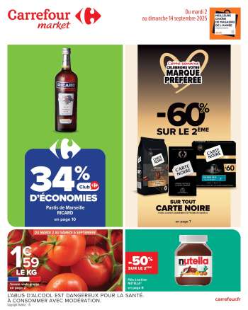 Catalogue Carrefour Market - 02/09/2025 - 14/09/2025.