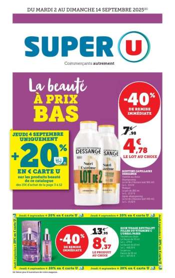 Catalogue SUPER U - 02/09/2025 - 14/09/2025.